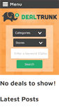 Mobile Screenshot of dealtrunk.com