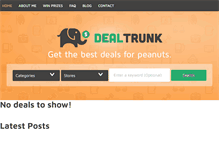 Tablet Screenshot of dealtrunk.com